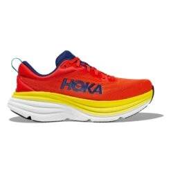 Hoka One One Hoka Bondi 8 Hardloopschoenen Geel/rood Heren