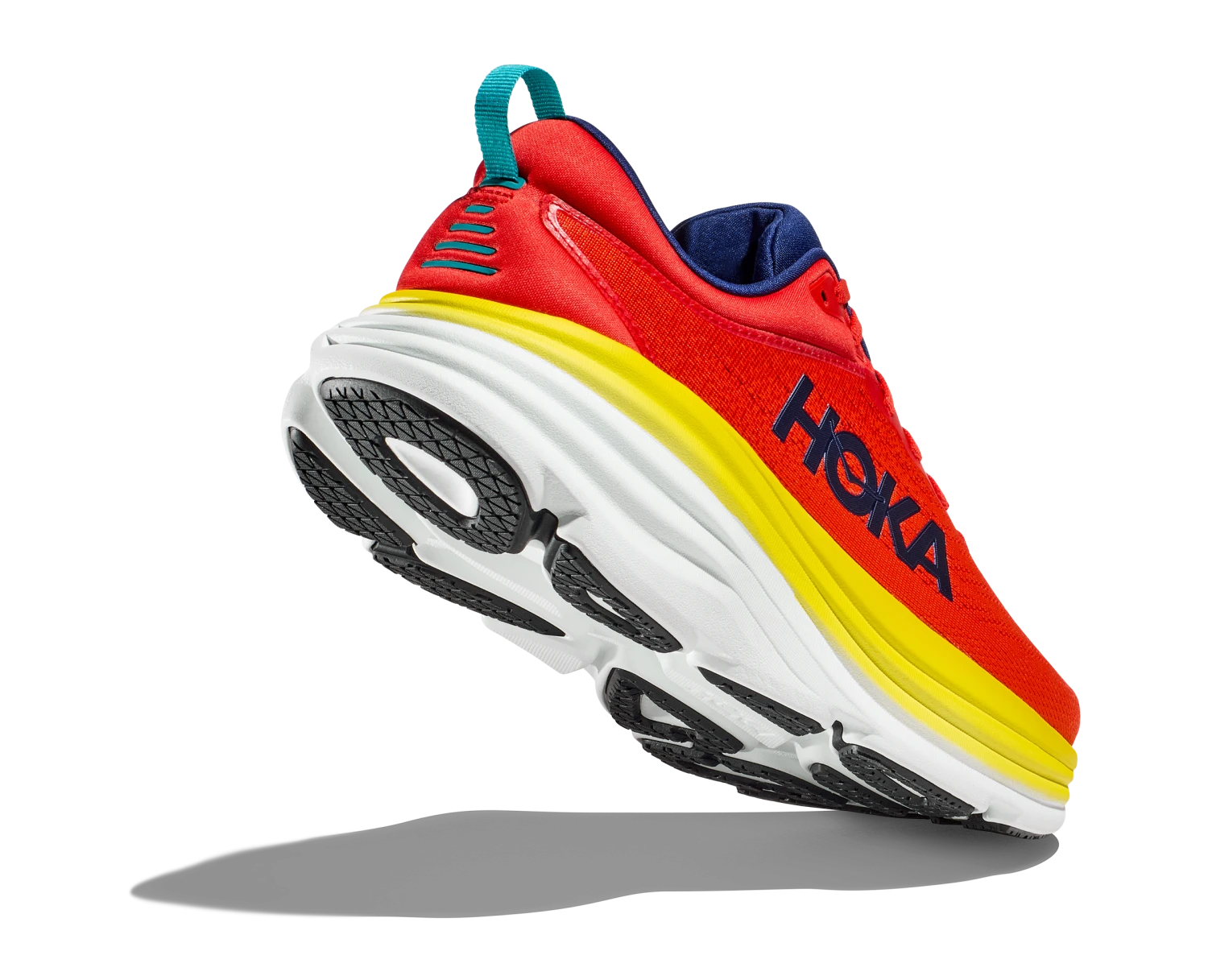 Hoka One One Hoka Bondi 8 Hardloopschoenen Geel/rood Heren 6 Hoka One One Hoka Bondi 8 Hardloopschoenen Geel/rood Heren - Afbeelding 4