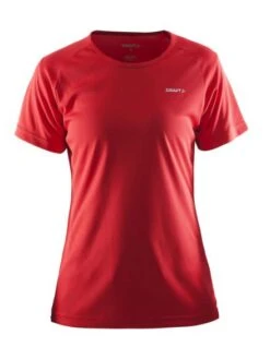Craft Prime Korte Mouw Hardloopshirt Rood Dames