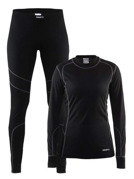 Craft Active Onderkleding Voordeel Set Zwart/granite Dames 3 Craft Active Onderkleding Voordeel Set Zwart/granite Dames