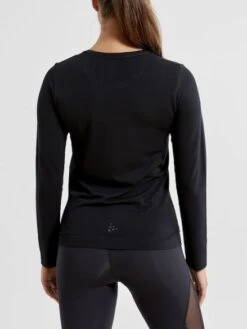 Craft Fuseknit Light Lange Mouw Ondershirt Zwart Dames -Craft Winkel 1908847 999000 fuseknit light rn ls c2 preview