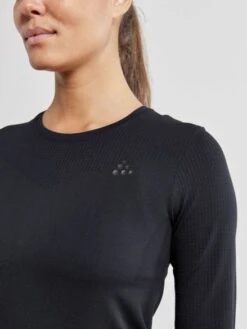 Craft Fuseknit Light Lange Mouw Ondershirt Zwart Dames -Craft Winkel 1908847 999000 fuseknit light rn ls c3 preview
