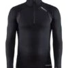 Craft Active Extreme X Zip Ondershirt Lange Mouw Zwart Heren -Craft Winkel 1909681 999000 active extreme x zip ls front preview