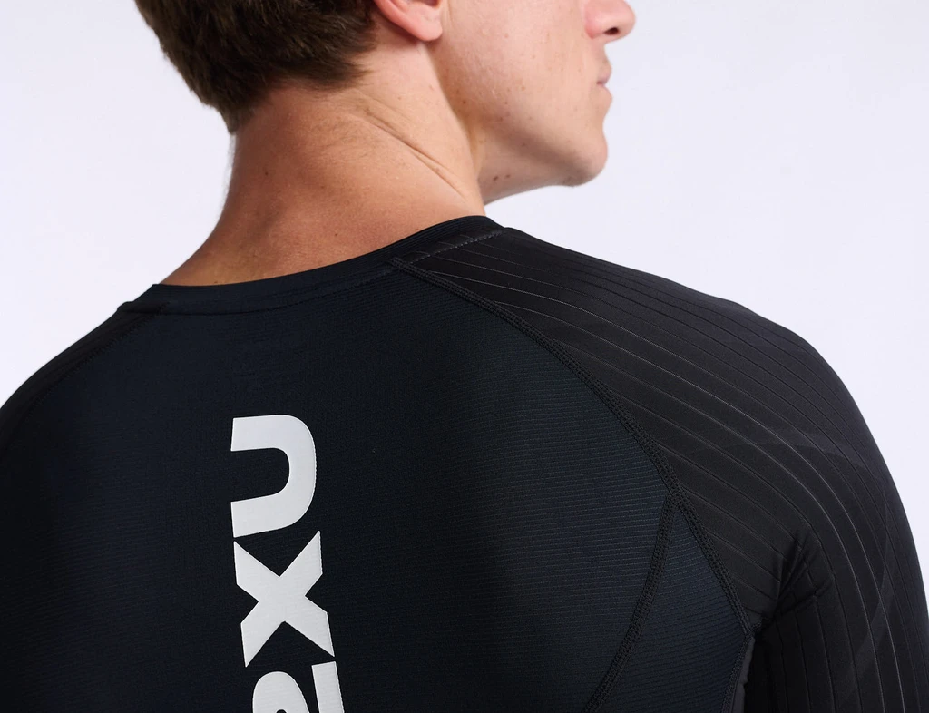 2XU Aero Tri Top Korte Mouw Zwart Heren 6 2XU Aero Tri Top Korte Mouw Zwart Heren - Afbeelding 4