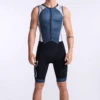 2XU Light Speed Front Zip Trisuit Mouwloos Wit/blauw Heren