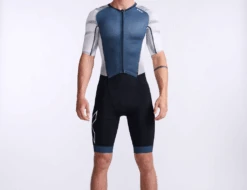 2XU Light Speed Trisuit Korte Mouw Blauw/wit Heren