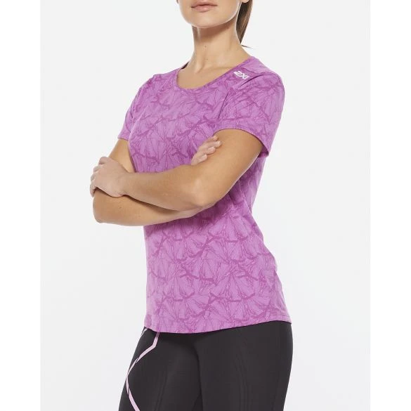 2XU GHST Hardloopshirt Korte Mouw Roze Dames 6 2XU GHST Hardloopshirt Korte Mouw Roze Dames - Afbeelding 4