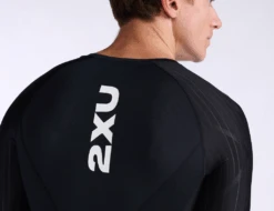 2XU Aero Trisuit Korte Mouw Zwart Heren -Craft Winkel 2xu trisuit aero sleeved mt6426d blk wht 024