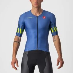 Castelli Free Speed 2 Race Tri Top Blauw Heren