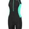 Zone3 Aquaflo Plus Mouwloos Trisuit Zwart/mint Dames -Craft Winkel aquaflo wmns mint suit front 01