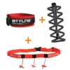 BTTLNS Triathlon Accessoires Voordeel Pakket Rood -Craft Winkel bttlns accessories combination 03 chipband numberbelt laces red 01