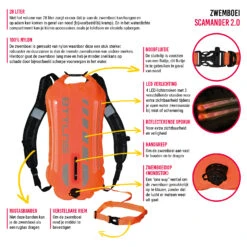 BTTLNS Saferswimmer Veiligheid Verlichte Zwemboei Scamander 2.0 Oranje -Craft Winkel bttlns buoys highlights scamander 20 orange nl