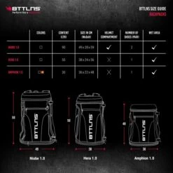 BTTLNS Amphion 1.0 Multifunctionele Rugtas 30 Liter Zwart -Craft Winkel bttlns size guide backpacks 11 3