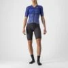 Castelli PR W Speed Trisuit Korte Mouwen Zwart/blauw Dames