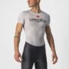 Castelli Pro Mesh BL Korte Mouw Ondershirt Zilvergrijs Heren -Craft Winkel castelli pro mesh zilvergrijs ss 22034 870 01