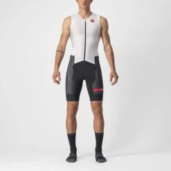 Castelli Free Sanremo 2 Trisuit Mouwloos Wit Heren