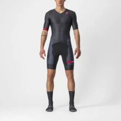 Castelli Free Sanremo 2 Trisuit Korte Mouw Zwart Heren