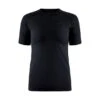 Craft CORE Dry Active Comfort Ondershirt Korte Mouw Zwart Dames -Craft Winkel craft baselayer dames core dry active comfort ss w 1911677 999000 01