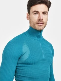 Craft Active Extreme X Zip Ondershirt Lange Mouw Blauw Heren -Craft Winkel craft baselayer heren active extreme x zip ls 1909681 625000 03