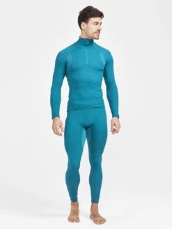 Craft Active Extreme X Zip Ondershirt Lange Mouw Blauw Heren -Craft Winkel craft baselayer heren active extreme x zip ls 1909681 625000 04