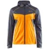 Craft Charge Light Fietsjack LS Grijs/oranje Heren -Craft Winkel craft fietsjack heren charge zwart oranje 01