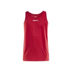 Craft Rush Singlet Shirt Mouwloos Rood Heren