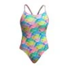 Funkita Pastel Porpie Diamond Back Badpak Dames -Craft Winkel funkita zwemkleding dames diamond back badpak fks033l pastel porpie
