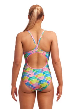 Funkita Pastel Porpie Diamond Back Badpak Dames -Craft Winkel funkita zwemkleding dames diamond back badpak fks033l pastel porpie 003