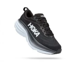 Hoka One One Hoka Bondi 8 Wide Hardloopschoenen Zwart/wit Dames