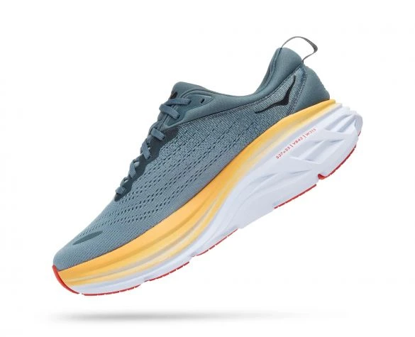 Hoka One One Hoka Bondi 8 Hardloopschoenen Zilver/grijs Heren 4 Hoka One One Hoka Bondi 8 Hardloopschoenen Zilver/grijs Heren - Afbeelding 2