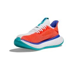 Hoka One One Hoka Carbon X 3 Hardloopschoenen Wit/rood Heren -Craft Winkel hoka heren carbon x 3 1123192 wfm 03