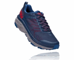 Hoka One One Challenger ATR 5 Hardloopschoenen Blauw/rood -Craft Winkel hoka one challanger heren hardloopschoen blauw rood