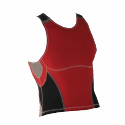 Ironman Tri Top Mouwloos Olympic Rood/zwart Heren