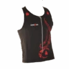 Ironman Tri Top Front Zip Mouwloos Multisport Tattoo Zwart/rood Heren -Craft Winkel im8925 1505