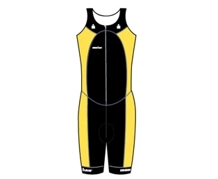 Ironman Trisuit Front Zip Mouwloos Multisport Zwart/geel Heren 3 Ironman Trisuit Front Zip Mouwloos Multisport Zwart/geel Heren