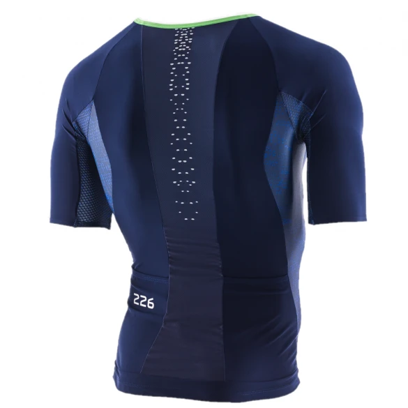 Orca 226 Perform Tri Jersey Korte Mouw Blauw/groen Heren 4 Orca 226 Perform Tri Jersey Korte Mouw Blauw/groen Heren - Afbeelding 2