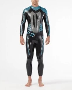 2XU P:2 Propel Lange Mouw Wetsuit Zwart/blauw Heren -Craft Winkel mw4990c blk drb 004