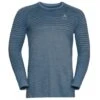 Odlo Essential Seamless Hardloopshirt Lange Mouw Blauw Heren -Craft Winkel odlo essential seamles hardloopshirt langemouw blauw heren 313502 01