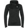 Odlo Run Easy Warm Millennium Element Hardloopshirt Lange Mouw Zwart Dames
