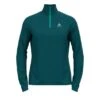 Odlo Run Easy Warm (zip) Millennium Element Hardloopshirt Lange Mouw Blauw Dames