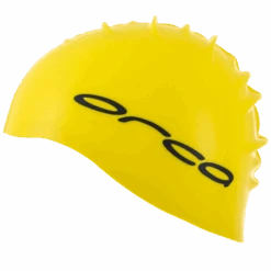 Orca Siliconen Badmuts Swim Cap Geel