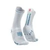Compressport Pro Racing V4.0 High Cut Hardloopsokken Wit/blauw -Craft Winkel pro racing socks v4 run high white fjord blue