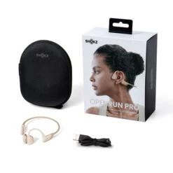 Shokz OpenRun Pro Hoofdtelefoon Beige -Craft Winkel shokz koptelefoon openrun pro s810bg 04