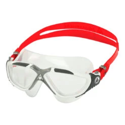 Aqua Sphere Vista Transparante Lens Zwembril Wit/rood -Craft Winkel vista ms5600915lc white red lc 01 left