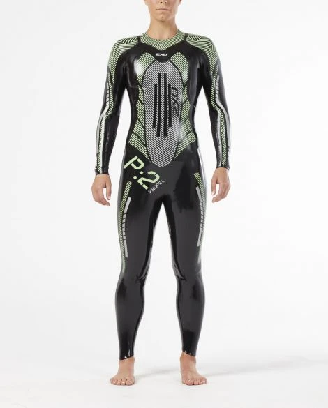 2XU P:2 Propel Lange Mouw Wetsuit Zwart/groen Dames 5 2XU P:2 Propel Lange Mouw Wetsuit Zwart/groen Dames - Afbeelding 3