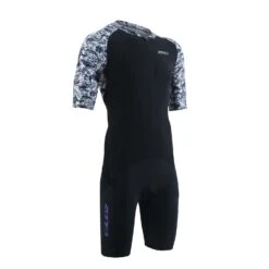 Zone3 Lava Korte Mouw Trisuit Grijs Heren