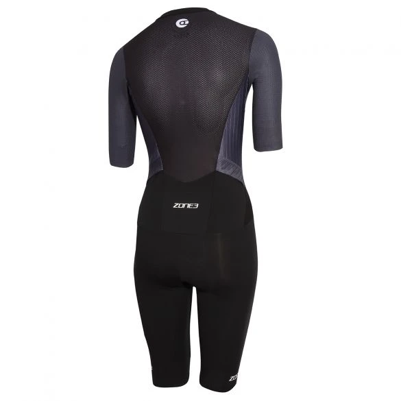 Zone3 Aeroforce X Korte Mouw Trisuit Zwart/grijs Dames 4 Zone3 Aeroforce X Korte Mouw Trisuit Zwart/grijs Dames - Afbeelding 2