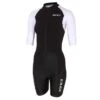 Zone3 Lava Long Distance FZ Korte Mouw Trisuit Dames 1 Zone3 Lava Long Distance FZ Korte Mouw Trisuit Dames -Craft Winkel zone3 trisuits dames lava short sleeve zwart wit ts20wlfz101