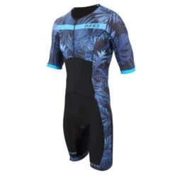 Zone3 Activate Plus Tropical Palm Trisuit Korte Mouw Heren