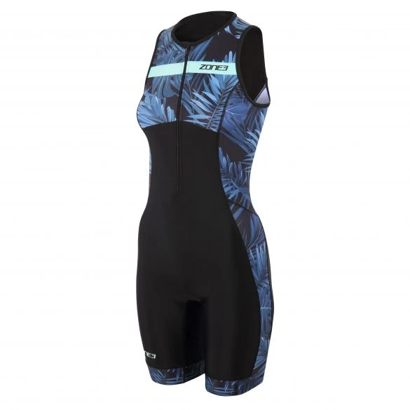 Zone3 Activate Plus Tropical Palm Trisuit Mouwloos Dames 3 Zone3 Activate Plus Tropical Palm Trisuit Mouwloos Dames